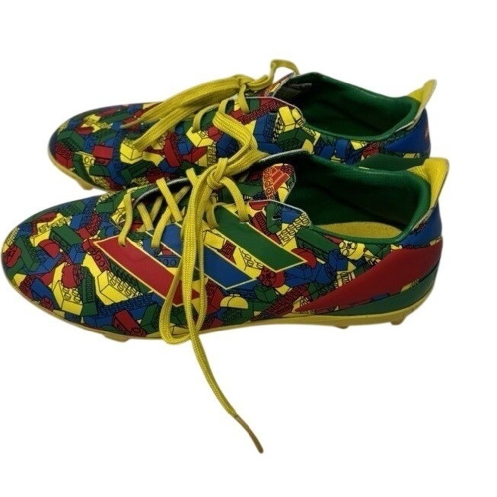 adidas x LEGO Gamemode TF Soccer Cleats Multicolor Lace-Up Rubber GW8555